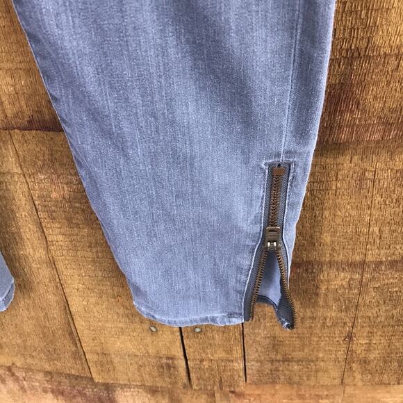 Madewell Gray Skinny Zipped Ankle Mid Rise Jeans Women’s Size 24 - Picture 4 of 8